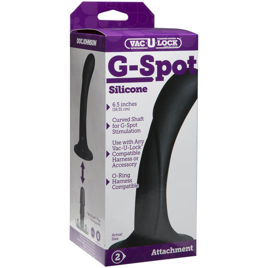 Vac-U-Lock G-Spot Silicone Black | 782421069377 | Available at EroticWarehouse.com