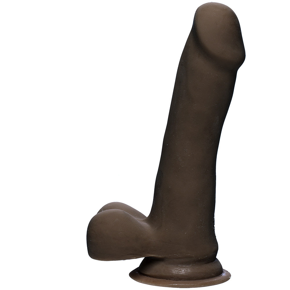 The D Slim D 6.5" With Balls Ultraskyn Chocolate | 782421069520 | Available at EroticWarehouse.com