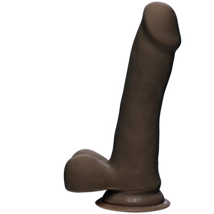 The D Slim D 6.5" With Balls Ultraskyn Chocolate | 782421069520 | Available at EroticWarehouse.com