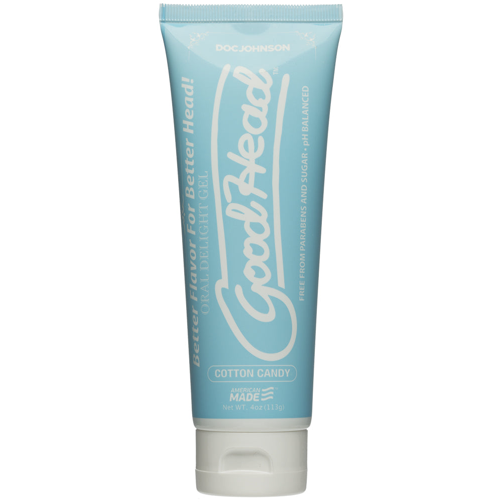 Goodhead Oral Delight Gel Cotton Candy 4 oz. Tube | 782421069612 | Available at EroticWarehouse.com