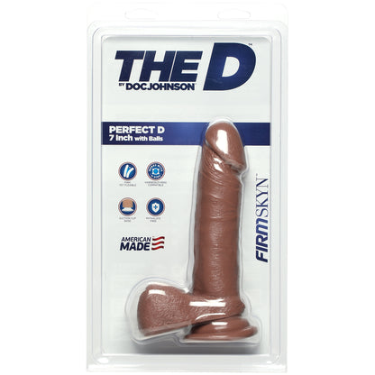 The D Perfect D 7" With Balls Firmskyn Caramel | 782421069704 | Available at EroticWarehouse.com