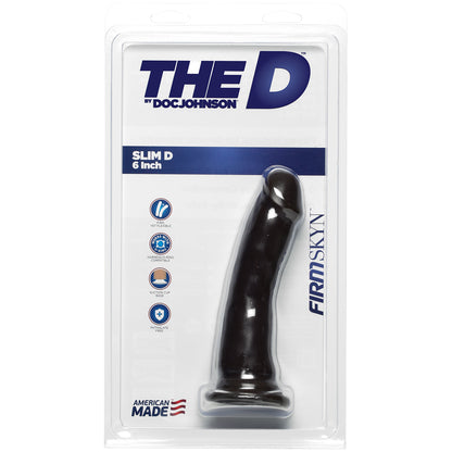The D Slim D 6.5" Firmskyn Chocolate | 782421069803 | Available at EroticWarehouse.com