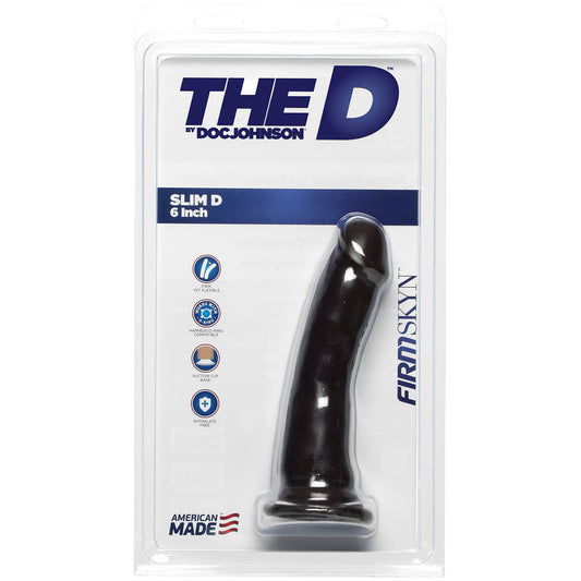 The D Slim D 6.5" Firmskyn Chocolate | 782421069803 | Available at EroticWarehouse.com