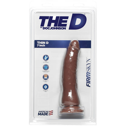 The D Thin D 7" Firmskyn Caramel | 782421069827 | Available at EroticWarehouse.com