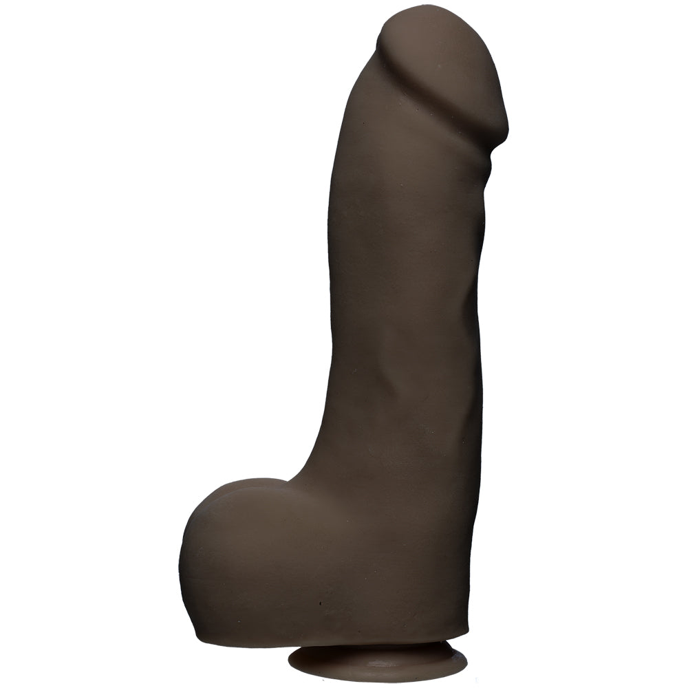 The D Master D 12" With Balls Ultraskyn Chocolate | 782421070243 | Available at EroticWarehouse.com