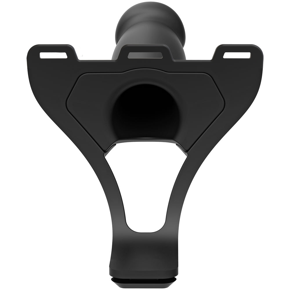 Body Extensions Be Ready 4-Piece Set Silicone Harness with 7" Bulbed / 7.5" Slim / 8" Large Dong Black | 782421070311 | Available at EroticWarehouse.com