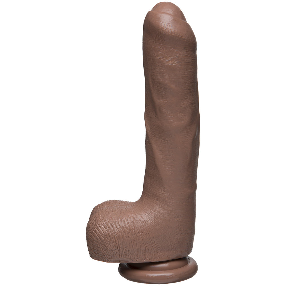 The D - Uncut D 9" With Balls Firmskyn Caramel | 782421072773 | Available at EroticWarehouse.com