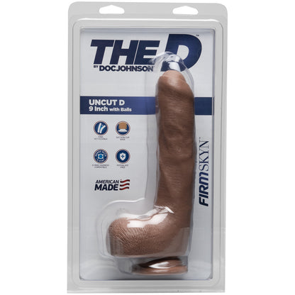 The D - Uncut D 9" With Balls Firmskyn Caramel | 782421072773 | Available at EroticWarehouse.com