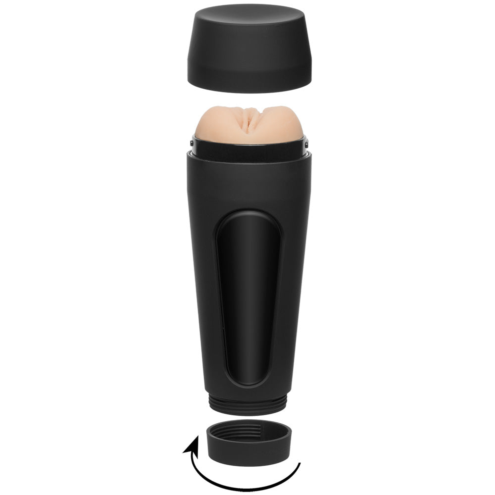 Main Squeeze Endurance Trainer Ultraskyn Stroker Pussy Vanilla | 782421072940 | Available at EroticWarehouse.com