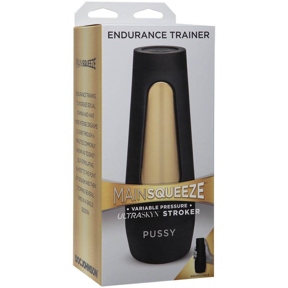 Main Squeeze Endurance Trainer Ultraskyn Stroker Pussy Vanilla | 782421072940 | Available at EroticWarehouse.com