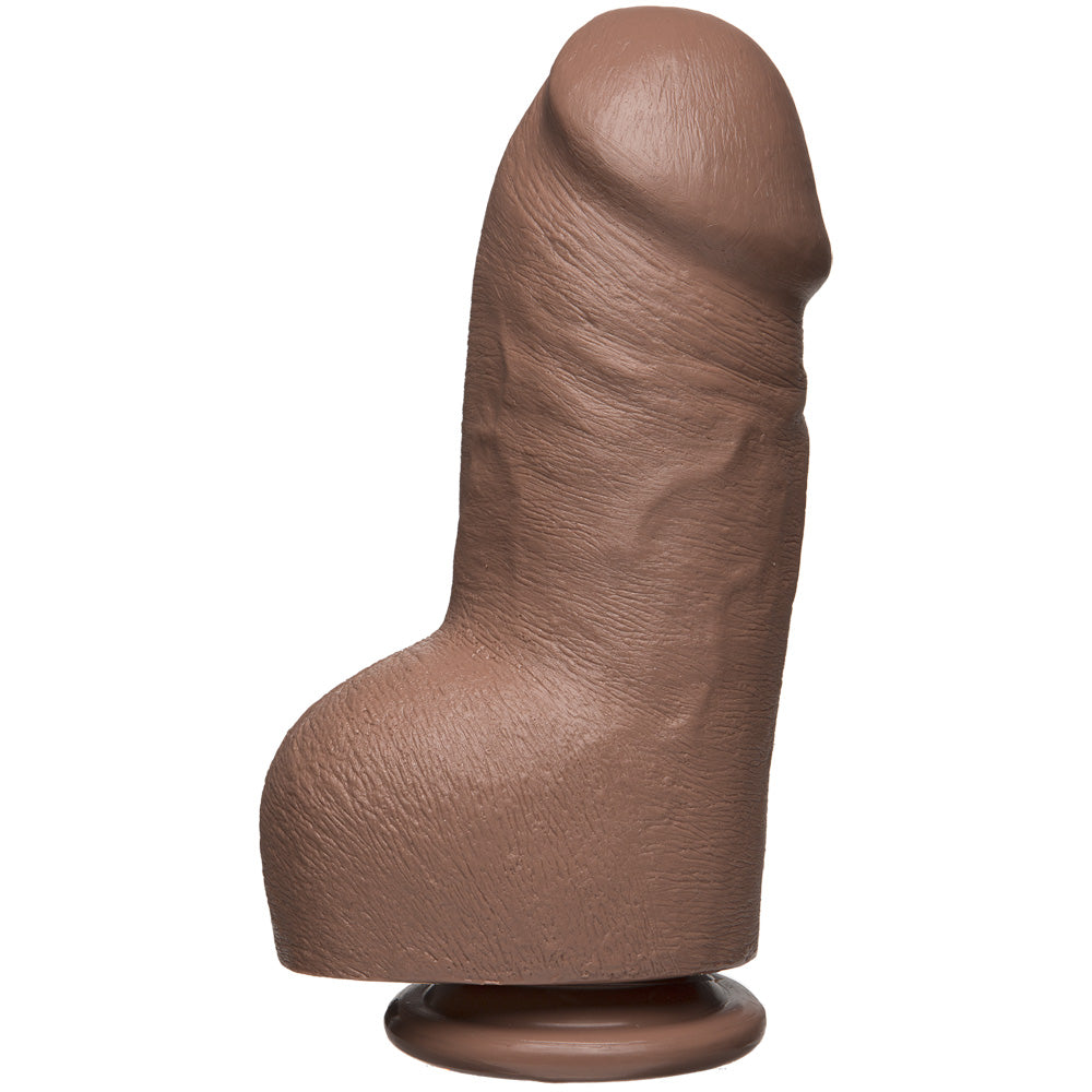 The D - Fat D 8" With Balls Firmskyn Caramel | 782421072995 | Available at EroticWarehouse.com