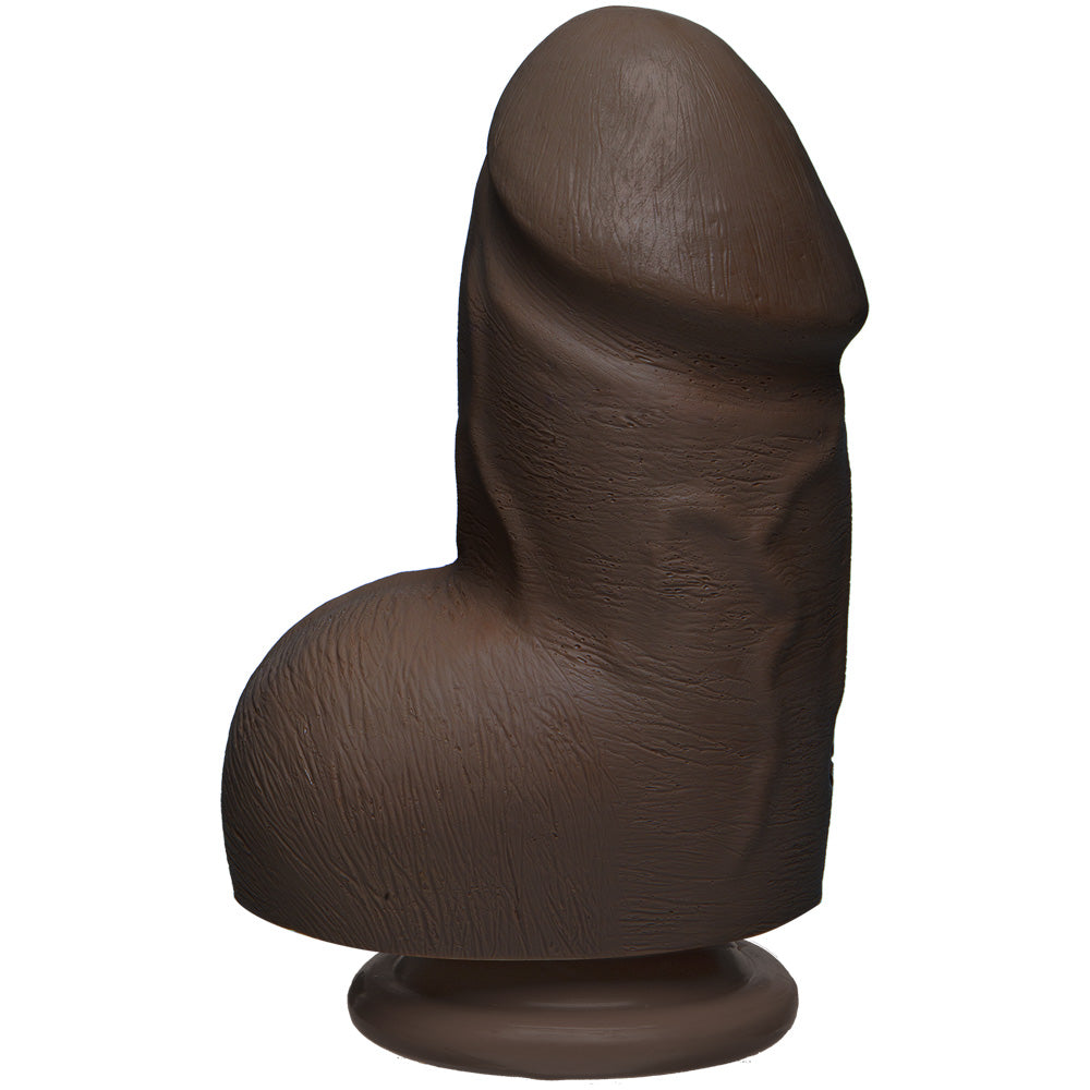 The D - Fat D 6" With Balls Firmskyn Chocolate | 782421073039 | Available at EroticWarehouse.com