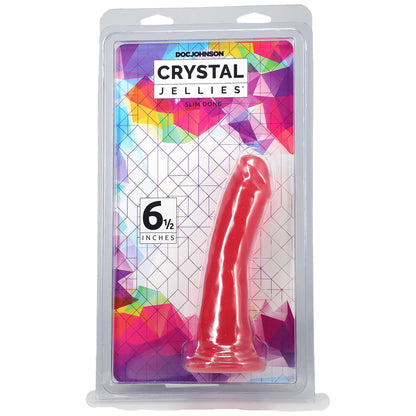 Crystal Jellies Slim Dong 6.5" Pink | 782421073145 | Available at EroticWarehouse.com