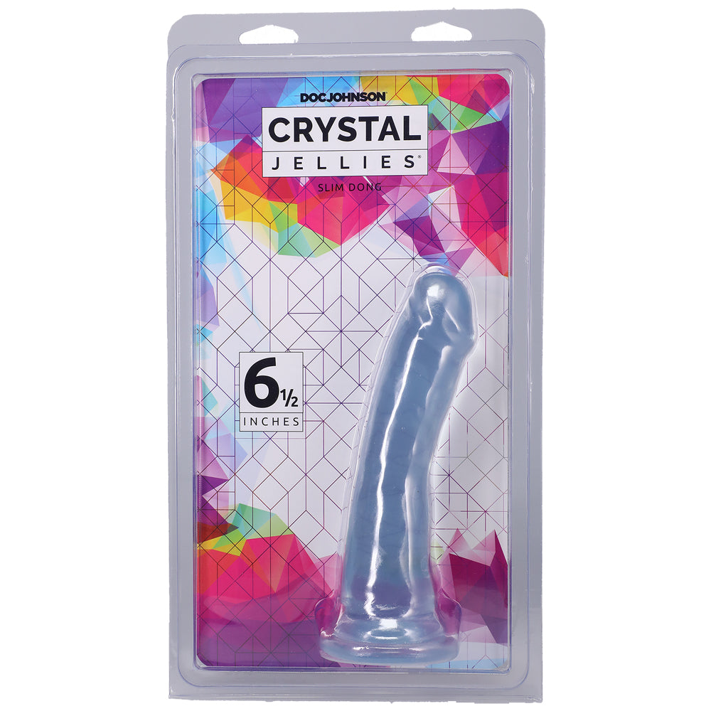 Crystal Jellies Slim Dong 6.5" Clear | 782421073152 | Available at EroticWarehouse.com