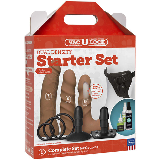 Vac-U-Lock Dual Density Starter Set Caramel | 782421073428 | Available at EroticWarehouse.com