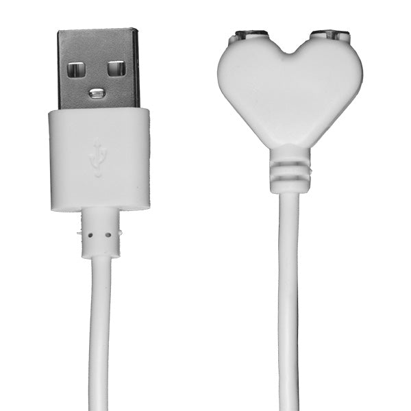 USB Magnetic Charger Cord (Ivibe Select Iplease) White | 782421075064 | Available at EroticWarehouse.com