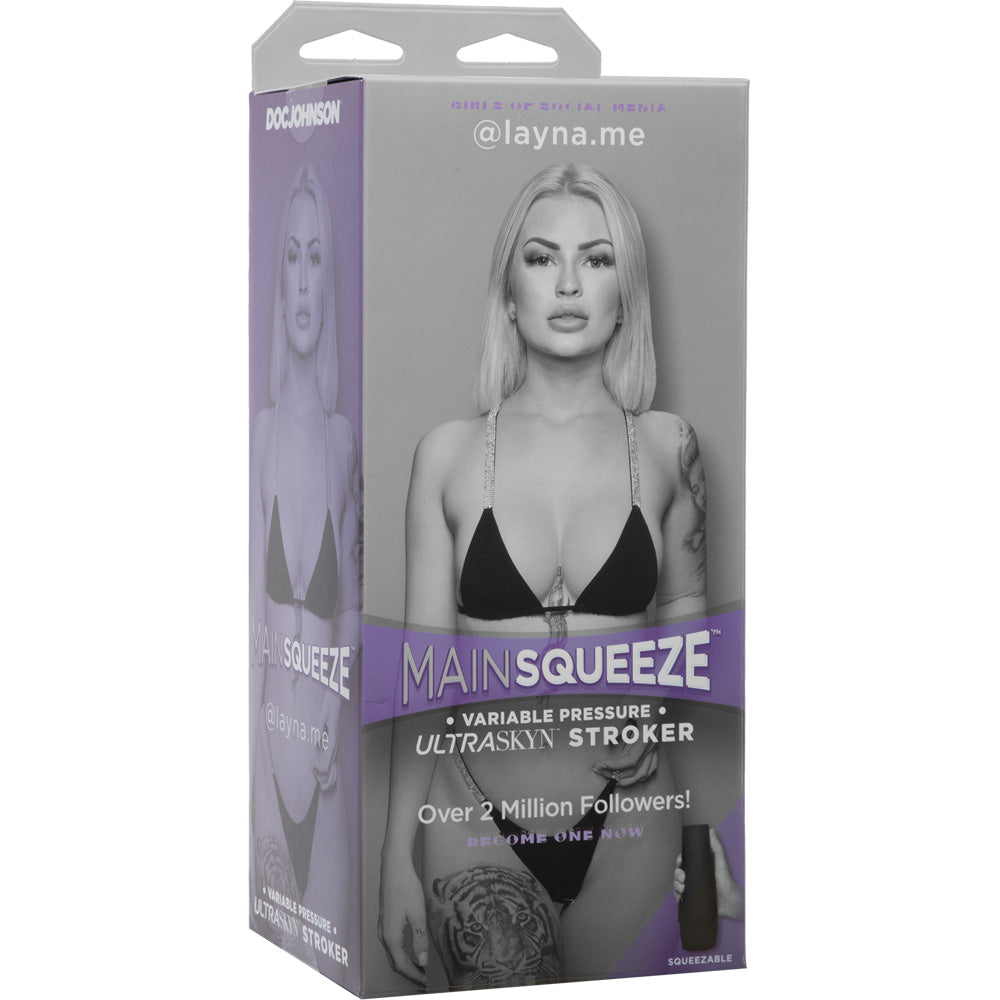 Main Squeeze Girls Of Social Media @Layna.Me Ultraskyn Stroker Pussy Vanilla | 782421075378 | Available at EroticWarehouse.com