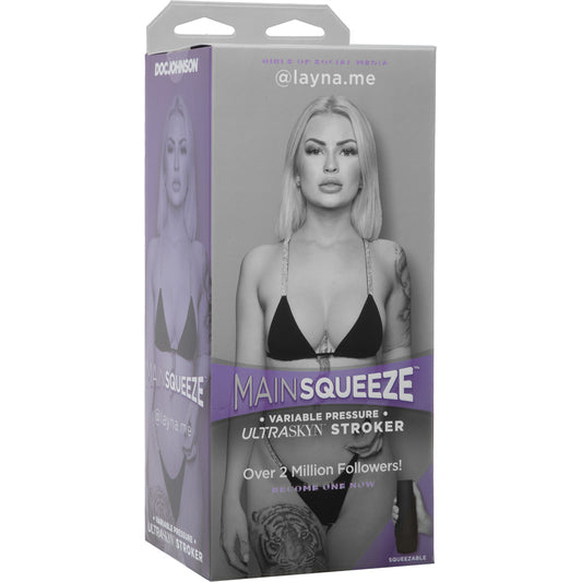 Main Squeeze Girls Of Social Media @Layna.Me Ultraskyn Stroker Pussy Vanilla | 782421075378 | Available at EroticWarehouse.com