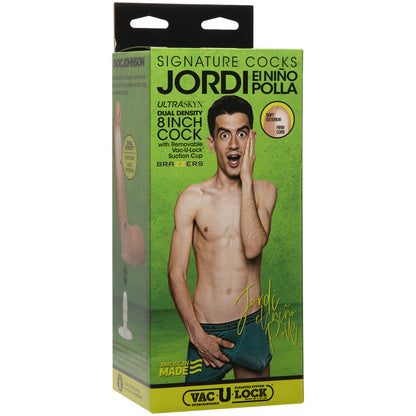 Signature Cocks Jordi El Nino Polla 8" - Ultraskyn Cock With Removable Vul Suction Cup | 782421075385 | Available at EroticWarehouse.com