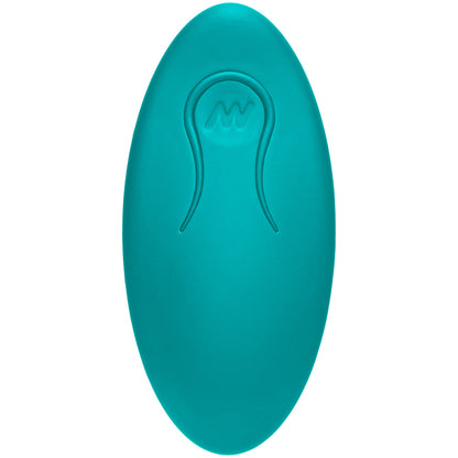 A-Play Thrust Experienced Rechargeable Silicone Anal Plug With Remote Teal | 782421075682 | Available at EroticWarehouse.com
