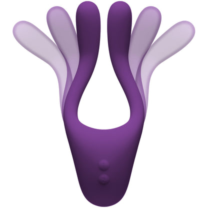 Tryst V2 Bendable Multi Erogenous Zone Massager With Remote Purple | 782421075873 | Available at EroticWarehouse.com