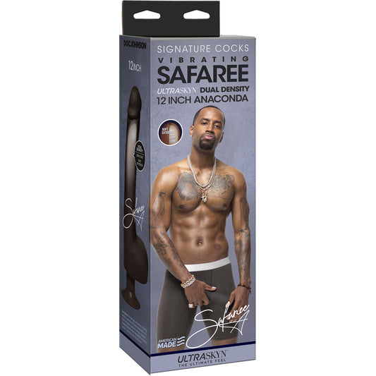 Signature Cocks Safaree Ultraskyn Vibrating Chocolate | 782421076290 | Available at EroticWarehouse.com