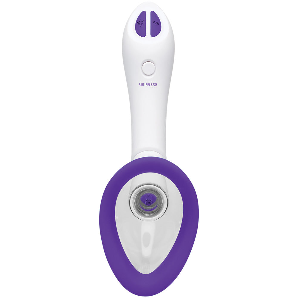Bloom Intimate Body Pump Automatic Vibrating Rechargeable Purple/White | 782421077723 | Available at EroticWarehouse.com