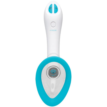 Bloom Intimate Body Pump Automatic Vibrating Rechargeable Sky Blue/White | 782421077730 | Available at EroticWarehouse.com