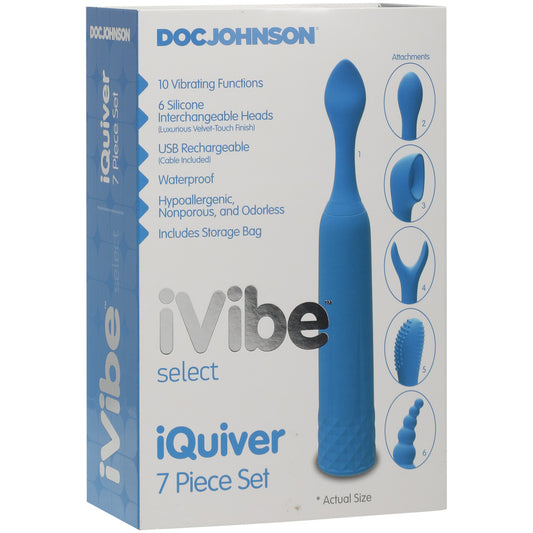 Ivibe Select Iquiver 7 Piece Set Periwinkle | 782421077839 | Available at EroticWarehouse.com