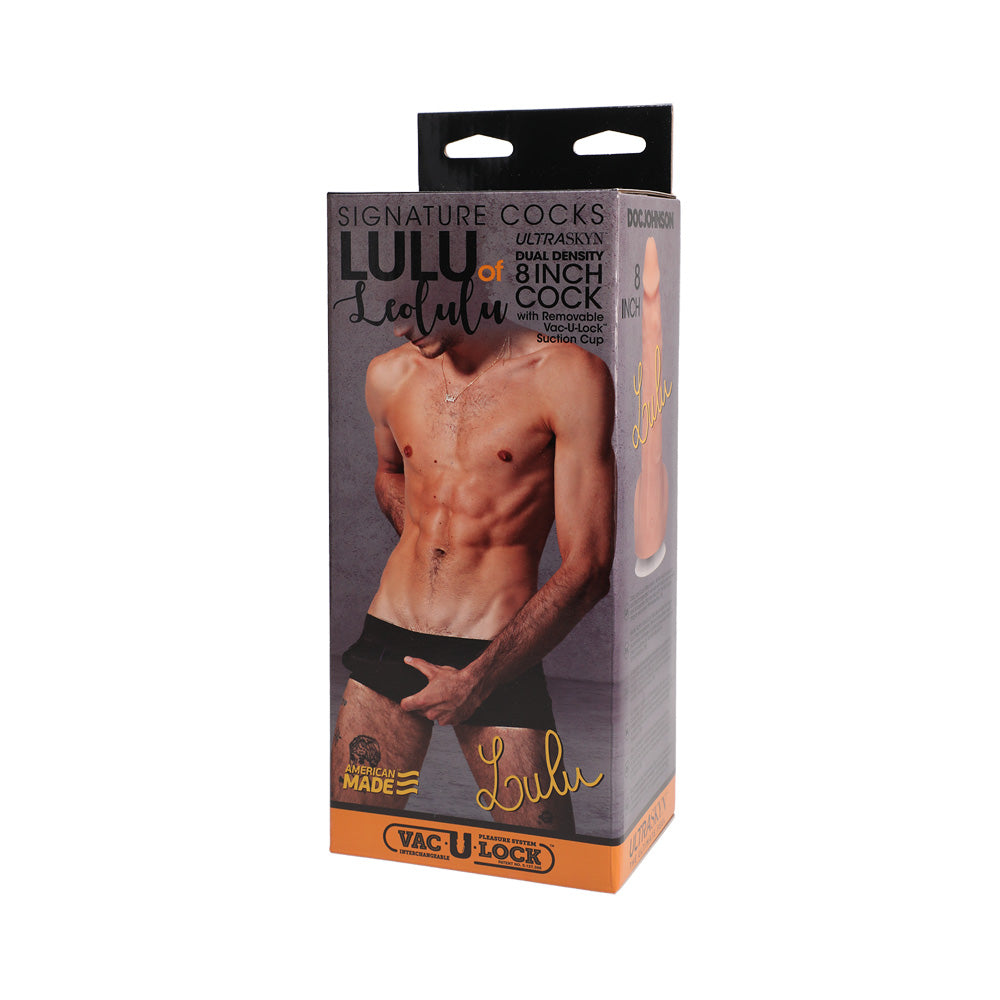 Signature Cocks Lulu Of Leolulu 8" Ultraskyn Cock With Removable Vac-U-Lock Suction Cup | 782421077846 | Available at EroticWarehouse.com