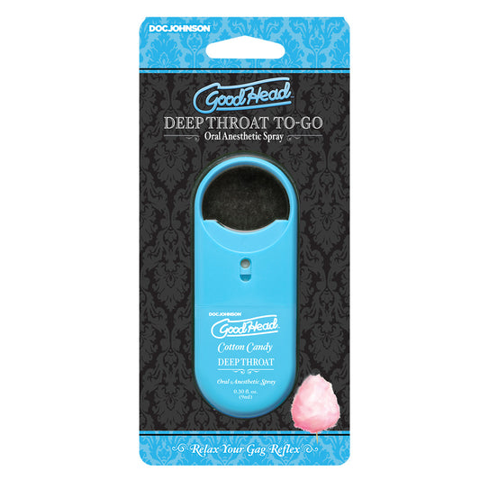Goodhead Deep Throat Spray To-Go Cotton Candy .30 oz. | 782421077884 | Available at EroticWarehouse.com