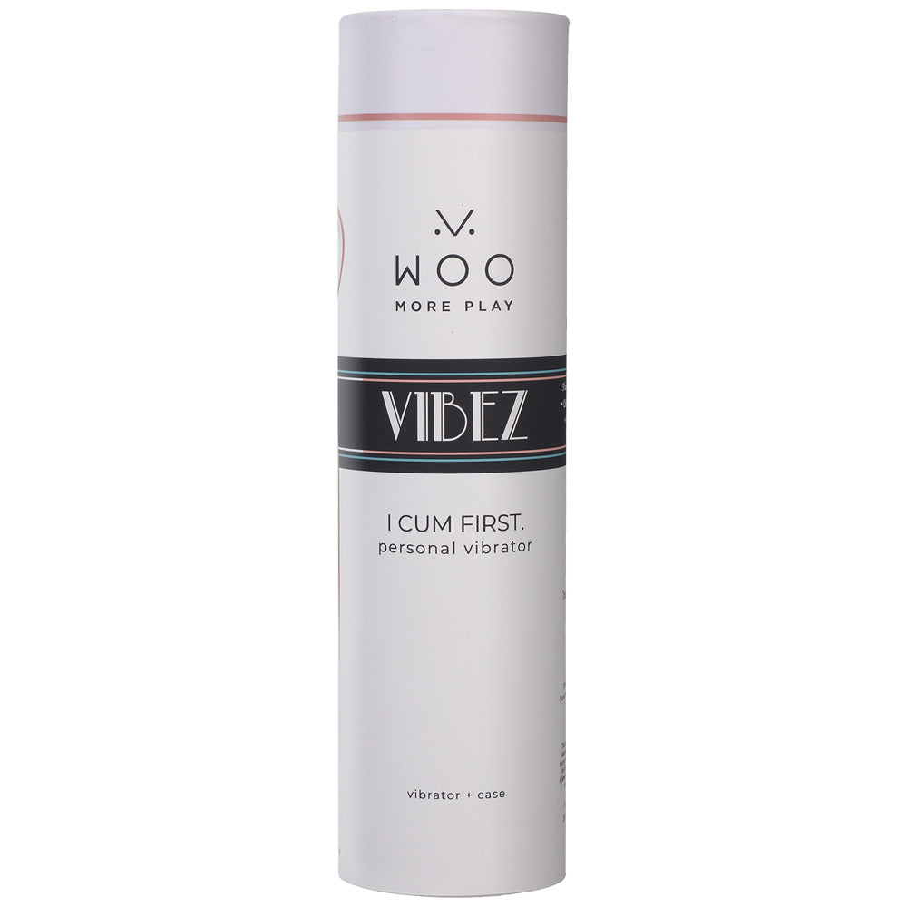 Woo: Rechargeable Silicone Vibe With Case White/Rose Gold | 782421079574 | Available at EroticWarehouse.com
