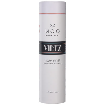 Woo: Rechargeable Silicone Vibe With Case White/Rose Gold | 782421079574 | Available at EroticWarehouse.com