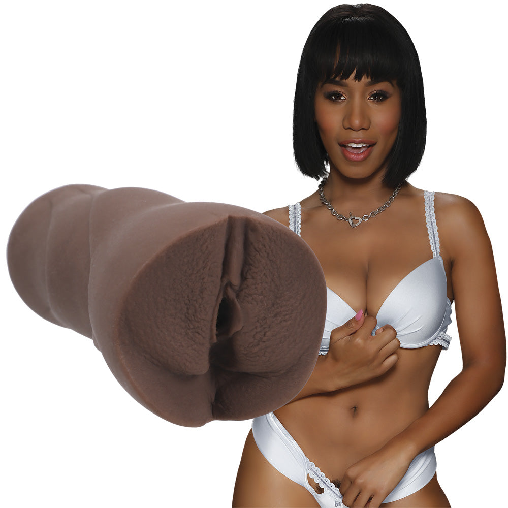 Signature Strokers Jenna Foxx Ultraskyn Pocket Pussy Chocolate | 782421079680 | Available at EroticWarehouse.com
