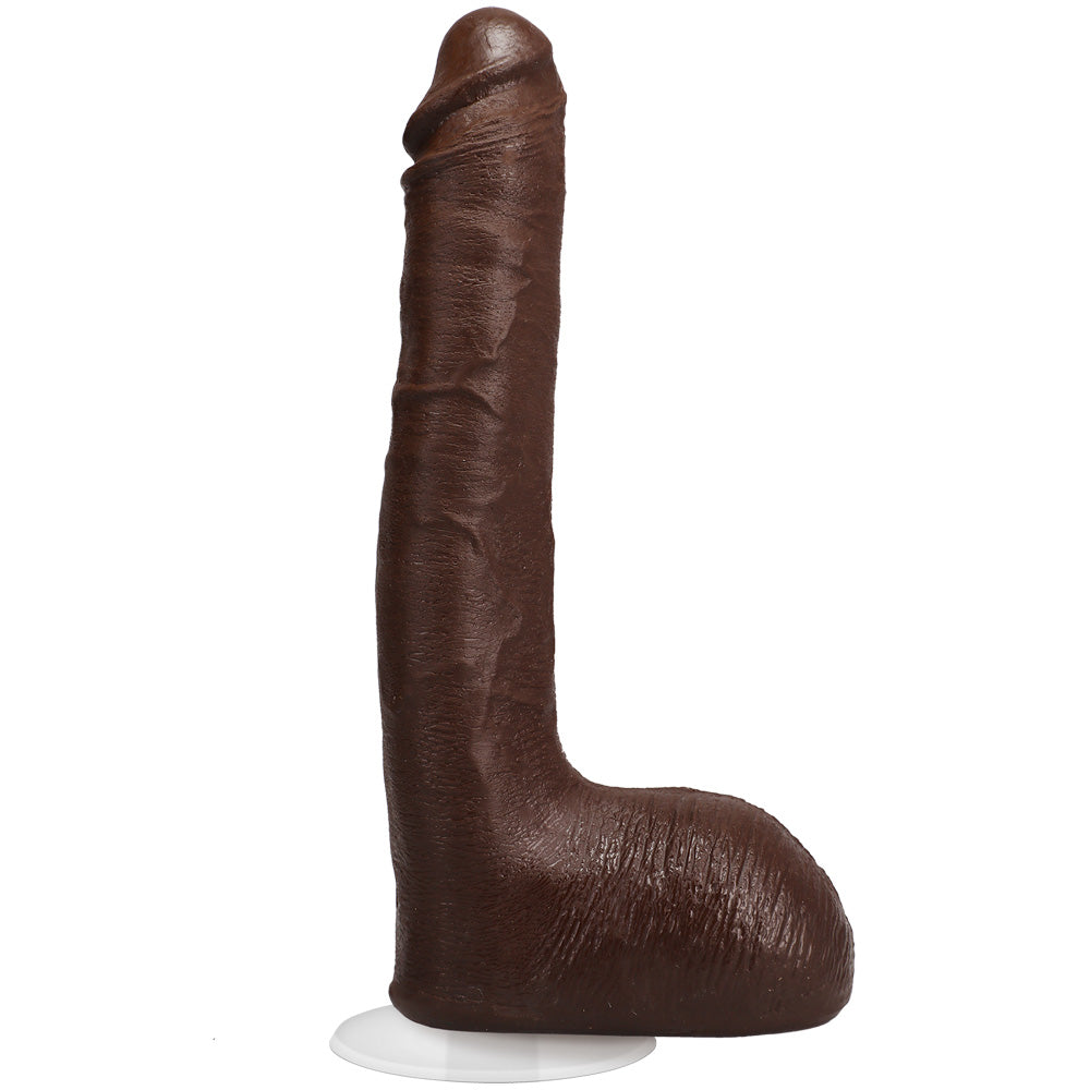 Signature Cocks Ricky Johnson 10" Ultraskyn Cock With Removable Vac-U-Lock Suction Cup Chocolate | 782421080198 | Available at EroticWarehouse.com