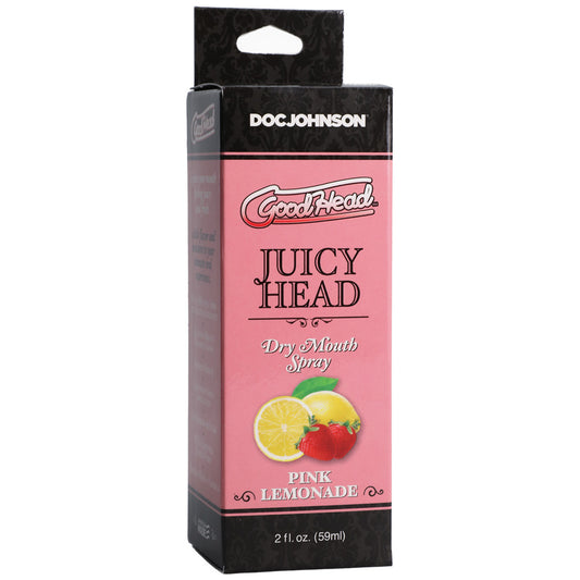 GoodHead Juicy Head Dry Mouth Spray Pink Lemonade 2 oz. | 782421080594 | Available at EroticWarehouse.com