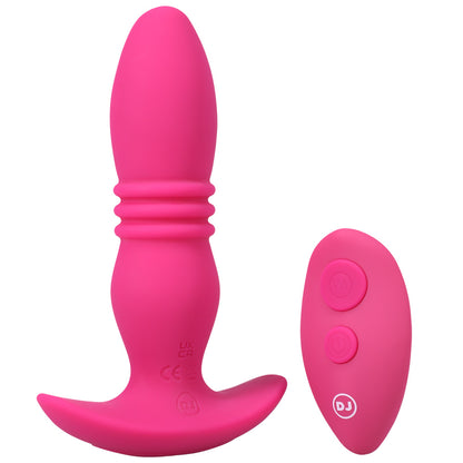 A-Play Rise Rechargeable Silicone Anal Plug With Remote Pink | 782421081270 | Available at EroticWarehouse.com