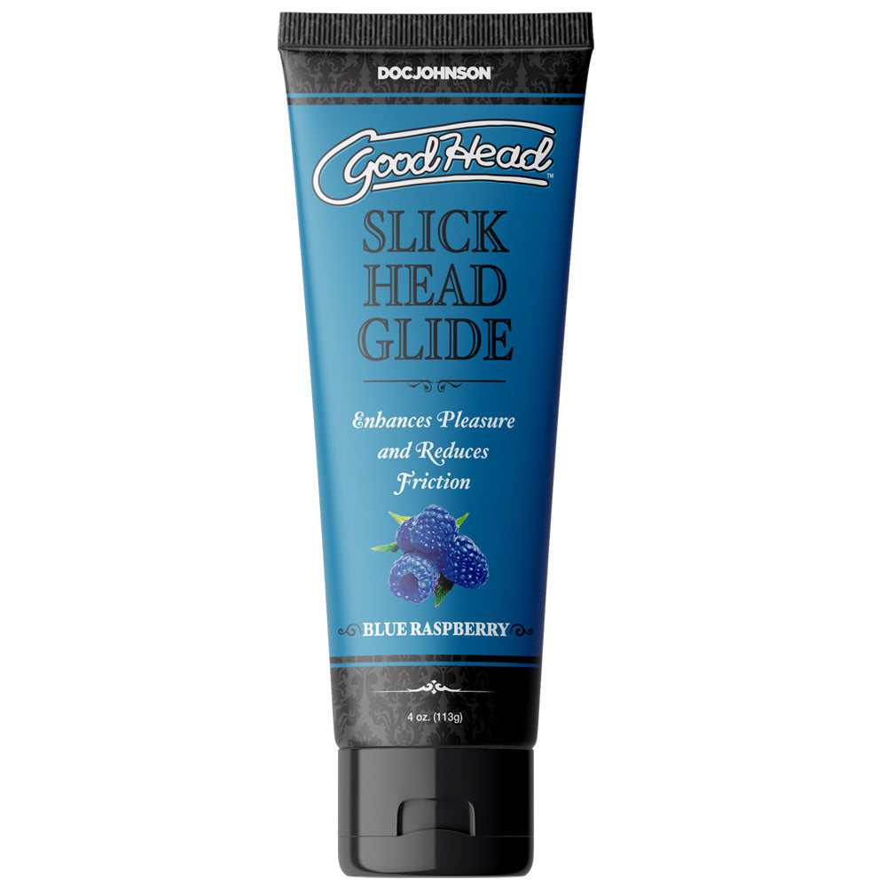 Goodhead Slick Head Glide Blue Raspberry 4 oz. | 782421081539 | Available at EroticWarehouse.com