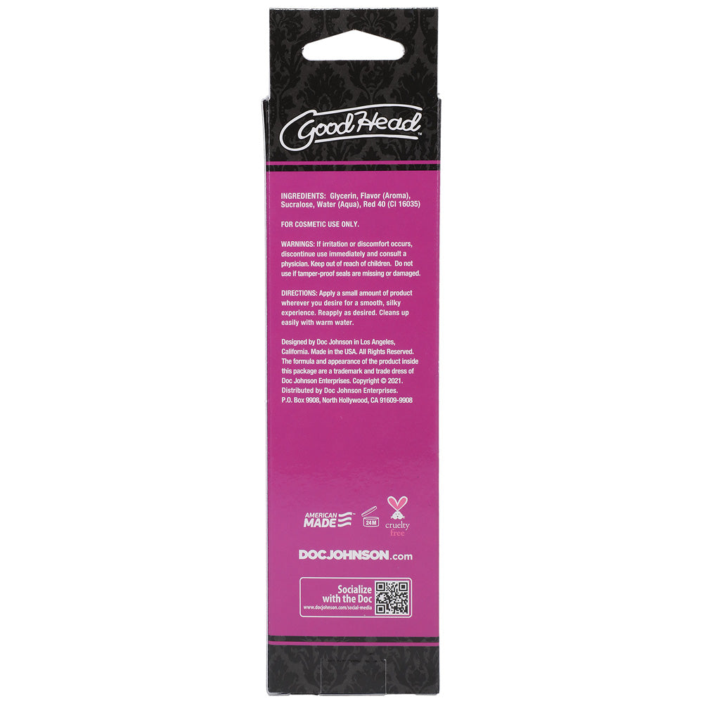 Goodhead Warming Oral Delight Gel Watermelon 4 oz. | 782421081737 | Available at EroticWarehouse.com