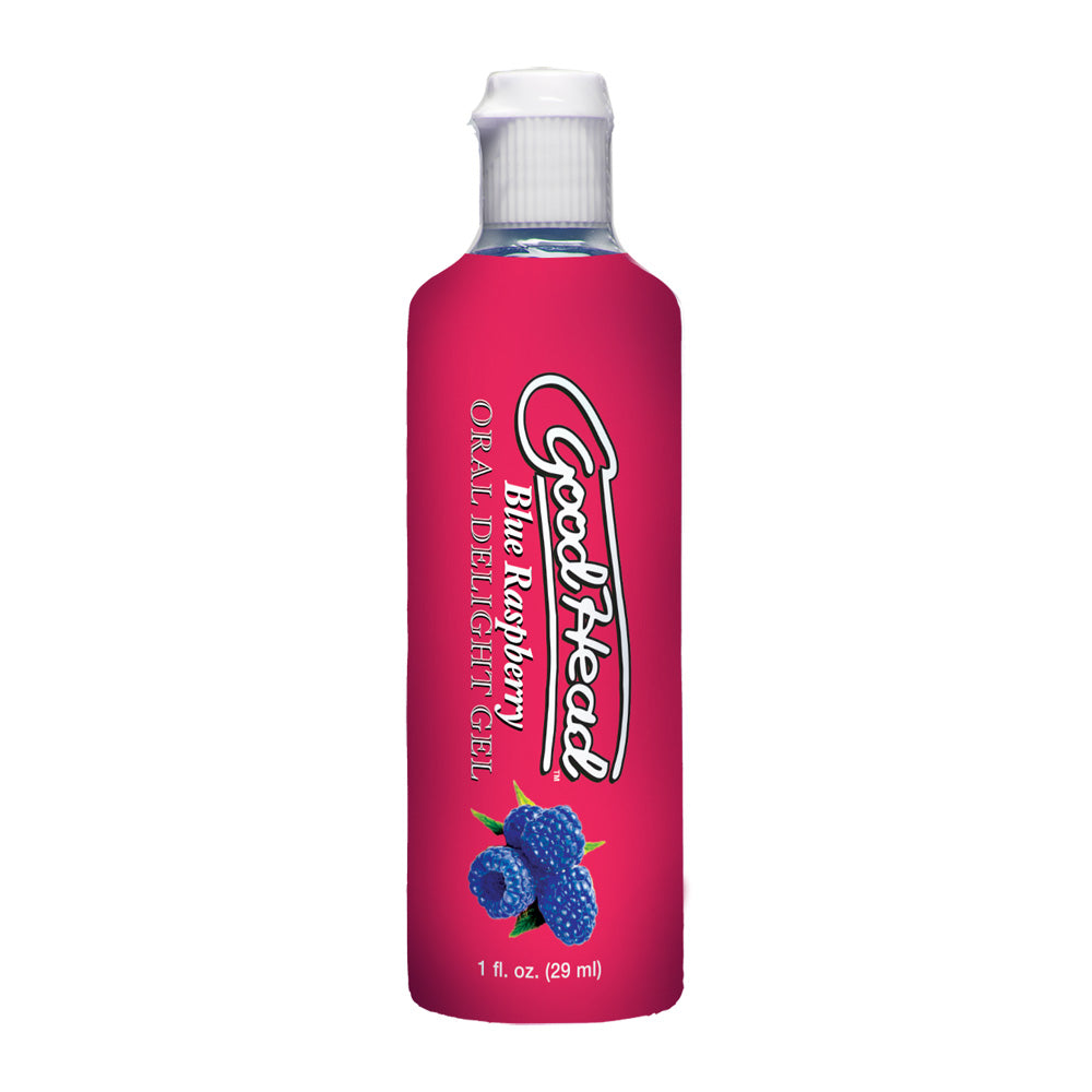 Goodhead Oral Delight Gel Blue Raspberry 1 oz. | 782421082468 | Available at EroticWarehouse.com