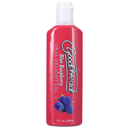 Goodhead Oral Delight Gel Blue Raspberry 1 oz. | 782421082468 | Available at EroticWarehouse.com