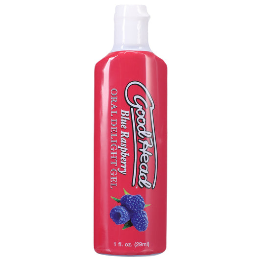 Goodhead Oral Delight Gel Blue Raspberry 1 oz. | 782421082468 | Available at EroticWarehouse.com