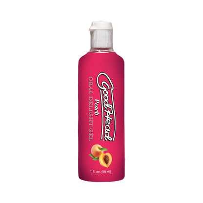 Goodhead Oral Delight Gel Peach 1 oz. | 782421082475 | Available at EroticWarehouse.com