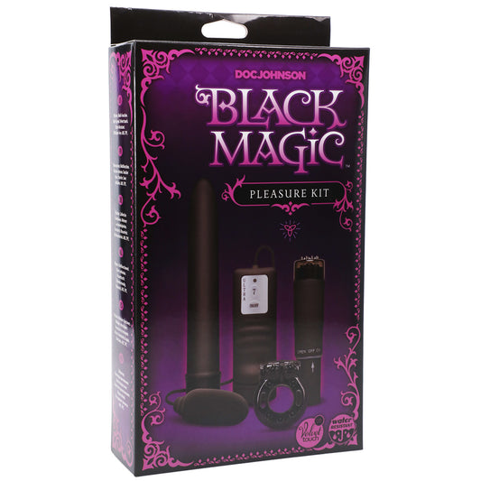 Black Magic Pleasure Kit Black | 782421082499 | Available at EroticWarehouse.com