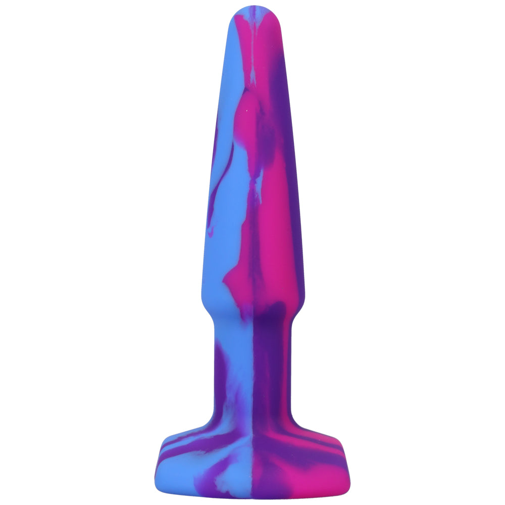 A-Play Groovy Silicone Anal Plug 4" Berry | 782421083328 | Available at EroticWarehouse.com