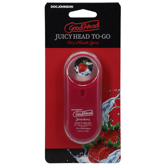 Goodhead Juicy Head Dry Mouth Spray To-Go Strawberry .30 oz. | 782421083830 | Available at EroticWarehouse.com