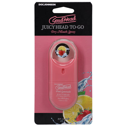 Goodhead Juicy Head Dry Mouth Spray To-Go Pink Lemonade .30 fl oz | 782421083847 | Available at EroticWarehouse.com