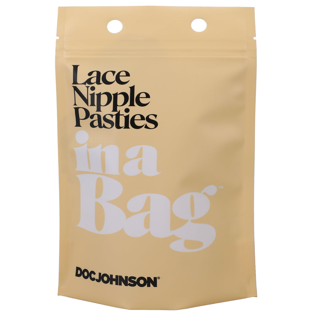 Lace Nipple Pasties In A Bag Black | 782421084202 | Available at EroticWarehouse.com