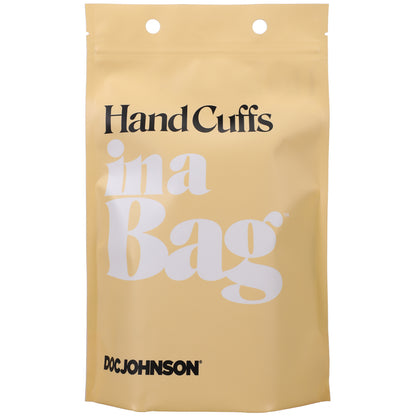 Handcuffs In A Bag Black | 782421084233 | Available at EroticWarehouse.com