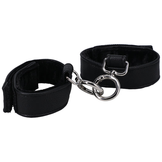 Handcuffs In A Bag Black | 782421084233 | Available at EroticWarehouse.com